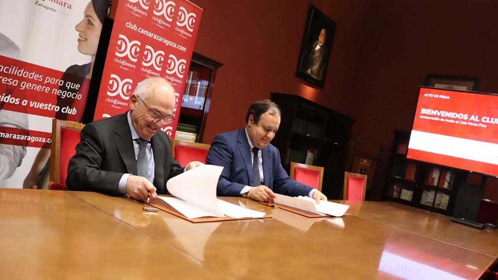 Avalia Aragón se adhiere al Club Cámara Fórum Plus